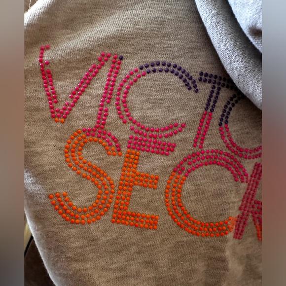 Victoria’s Secret Super Model Essentials Sandy Tan Zip Up Hoodie Size Small - Picture 3 of 12